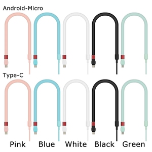 Commercio all'ingrosso 3ft bianco flessibile da scrivania pigro supporto per telefono Logo personalizzato tipo C Micro veloce cavo USB in rame puro cavo per telefono cellulare - Product Image 4