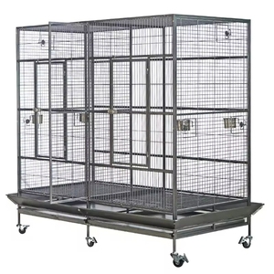 Gabbia per Uccelli Moderna ed Ecologica Extra Large in Ferro per Fagiani Dorati e Pappagalli, Chiusura con Bottone a Scatto, <span class=keywords><strong>Prezzo</strong></span> Economico - Product Image 5