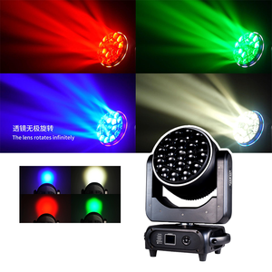 19x40w Zoom rửa di chuyển đầu ánh sáng mắt ong RGBW 4in1 DMX512 LED Lyre chùm Disco DJ hiệu ứng sân khấu cho Câu Lạc Bộ tiệc cưới - Product Image 1
