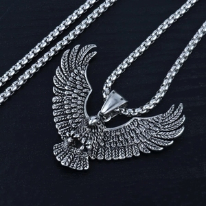 for <b>Men</b>,Fashion Eagle <b>Pendant</b> Punk <b>Men</b> Chain <b>Necklace</b> From China - Product Image 2