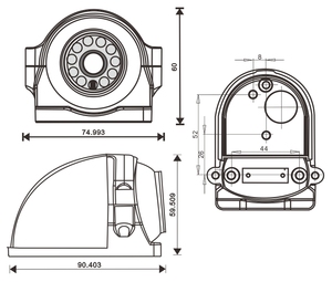 Top View Car & Truck Reverse Parking Hệ thống <span class=keywords><strong>camera</strong></span> với AHD/<span class=keywords><strong>CCD</strong></span> cảm biến 1080P HD IP68 không thấm nước xung quanh xem - Product Image 6