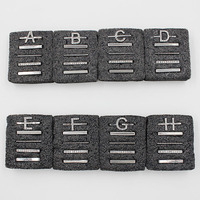 Pour Apple Watch Band Accessoires Charmes 26 Alphabet Anglais Bracelet de Montre Charmes en Métal Ornement Décoratif Boucles d'Anneau