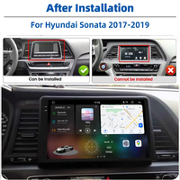 Autoradio Android pour Hyundai Sonata LF 2017-2019 Navigation GPS Car-play 4G WIFI Stéréo multimédia