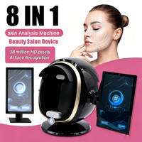 Analyseur de peau du visage de haute qualité, détecteur facial 3D, nouveau modèle, scanner de dermabrasion en plastique pour la maison, le salon et l'esthétique
