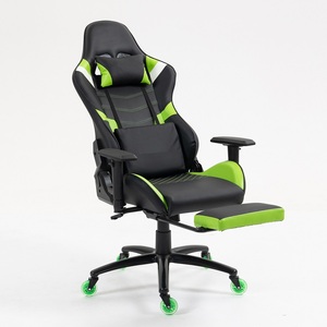 Silicone <strong>Wheels</strong> Popular E-sport Massage Lumber Support <strong>Gamer</strong> Sillas Cheap Price LOW MOQ Computer Gaming <strong>Chairs</strong> with Footrest - Product Image 1