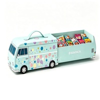 Boîte cadeau personnalisée en forme de voiture avec poignée, tiroir coulissant, boîte d'emballage pour bonbons et snacks, boîte cadeau rigide pour chocolats et friandises