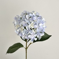 Vente chaude Artificielle Bleu Hortensia Fleurs Longue Tige Latex Real Touch Rose Hortensia pour Hôtel Jardin De Mariage Arche Décoration