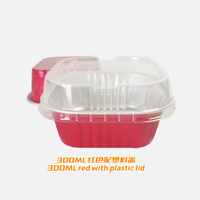 Moule à cupcakes, plaque à pâtisserie, 300 ml, 10 oz, carré, en aluminium, jetable, mini moule en aluminium