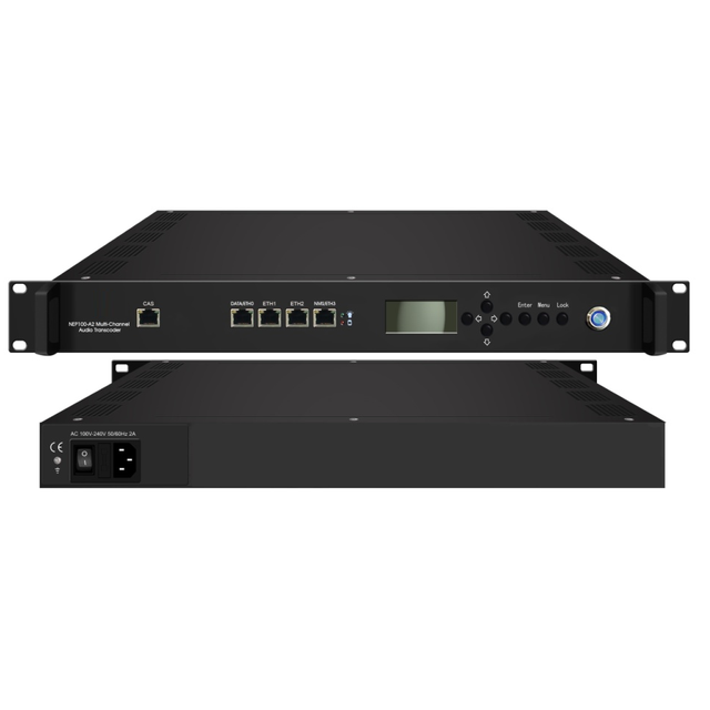 Telelink NEP100-A2 Multi-Channel Audio Transcoder with Metal Construction for IP Streams Over UDP/RTMP/RTSP/HTTP/HLS/SRT
