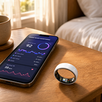 Anneau intelligent NFC en acier inoxydable, suivi de la santé, fréquence cardiaque, suivi du sommeil, contrôle par application, compatible Android, étanche IP68, magnétique