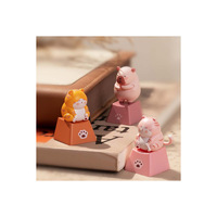 Cute Single-key Personalized Mechanical Keyboard Cap 3D Animal Keycap Switch Tester Trendy Gift Cross-axis Charm Blind Box