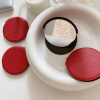 Monogram Design Charm Miroir de maquillage pliable double face Miroir de poche intelligent