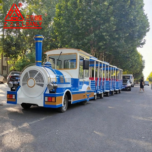 Nuevo <span class=keywords><strong>Tren</strong></span> Turístico sin Rieles, Impulsado por Diésel/Eléctrico, para Parques <span class=keywords><strong>de</strong></span> Atracciones, Capacidad para 27 Personas, Velocidad Ajustable, <span class=keywords><strong>Tren</strong></span> Retro sin Rieles <span class=keywords><strong>de</strong></span> <span class=keywords><strong>Vapor</strong></span> - Product Image 1