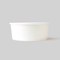 Bol en papier biodégradable écologique avec couvercle en papier, boîte à salade blanche écologique 16oz/25oz/32oz/36oz/42oz/50oz