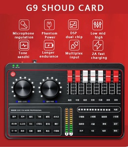 Professionnel G9 Interface usb carte <span class=keywords><strong>son</strong></span> studio d'<span class=keywords><strong>enregistrement</strong></span> pour téléphone <span class=keywords><strong>pc</strong></span> ordinateur Application de Diffusion En Direct - Product Image 5