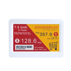 ESL Pantalla de tinta electrónica de 7,5 pulgadas Etiqueta de precio electrónica de 4 colores USB o Wi-Fi Pantalla de papel electrónico Señalización digital de tinta electrónica - Product Image 1