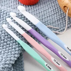 Bán Buôn Kích Thước Lớn Crochet Set 8Mm 10Mm 12Mm 15Mm Nhựa Crochet Hook