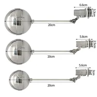 Vanne à flotteur réglable en acier inoxydable 304, vanne à flotteur à bille avec filetage externe NPT, vanne d'arrêt automatique mécanique pour réservoir d'eau