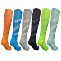Chaussettes de sport unisexes à compression, chaussettes d'hiver épaisses en nylon tricoté, soutien des jambes, anti-friction, chaussettes de sport d'extérieur