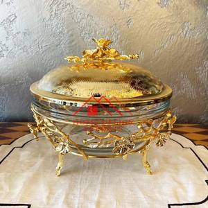 Buffet en acier inoxydable chauffe-plats chauffe-plats pour décor de fête de mariage plats de chauffe-plats en acier faits à la main meilleur vendeur - Product Image 5