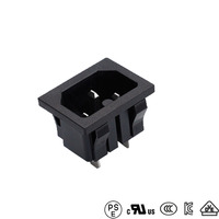 Prise mâle C16 IP22 norme IEC AC 250V 15A à encliquetage pour usage industriel