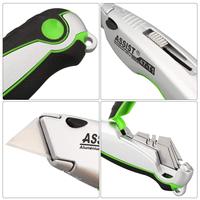 Couteau utilitaire personnalisable en acier SK4 ASSIST 47-T1 avec lame coulissante et manche en alliage d'aluminium, idéal pour le bricolage (OEM)