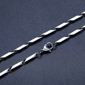 <span class=keywords><strong>Collana</strong></span> a Catena Romboidale alla Moda per Uomo, Catena in Acciaio Inossidabile per Donna, <span class=keywords><strong>Collana</strong></span> per Ciondolo, Gioielli Maschili, Vendita all'Ingrosso Economica - Product Image 3