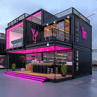 Villa mobile conteneurisée sur mesure de 20/40 pieds pour habitation, camping, boutique, hôtel, école, avec fonctionnalités de salle de bain