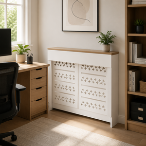 Copritermosifone <span class=keywords><strong>in</strong></span> <span class=keywords><strong>Legno</strong></span> con Cassetto Nascosto e Armadietto Contenitore per Soggiorno - Product Image 3