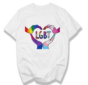 Personalizada de alta calidad <span class=keywords><strong>LGBT</strong></span> orgullo Arco Iris mujeres 300 gsmT camisa - Product Image 2
