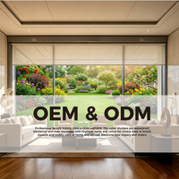 Persiana enrollable manual con resorte WR96-100, a prueba de viento para interiores, tela personalizada para proyectos de decoración de interiores.