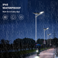 Farola Solar LED de Aluminio de 50w para Carreteras, Parques y Jardines, Resistente al Agua IP65, Control Inteligente, 6000K-6500K, Precio de Fábrica