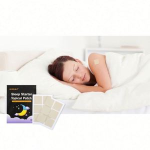 Patch Transdermique de Sommeil à la Mélatonine 2025 – Bien-être Cutané Jaune/Noir 3.5x3.5cm – Patch de Soin en Tissu/Gel - Product Image 1