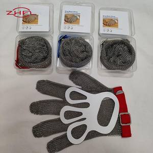 Guantes de Carnicero de Malla de Alambre de Acero Inoxidable Longteng, Resistentes a la Abrasión, Sin Recubrimiento - Product Image 4
