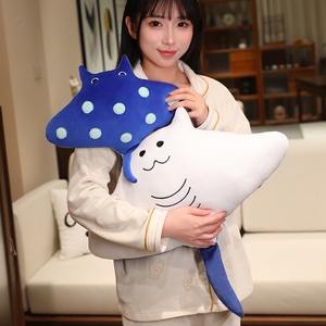 Peluche de poisson-diable de dessin animé, coussin décoratif, cadeau pour petite amie à l'anniversaire - Product Image 2