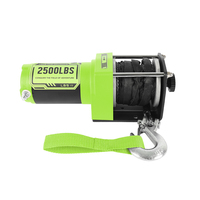 Treuil électrique OEM 2500 lbs à alimentation directe du fabricant, construction 12 mm pour véhicules tout-terrain
