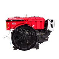 Moteur diesel monocylindre refroidi par eau de 8 CV de marque chinoise de premier plan avec démarrage électrique et boîte de vitesses pour bateau et navire