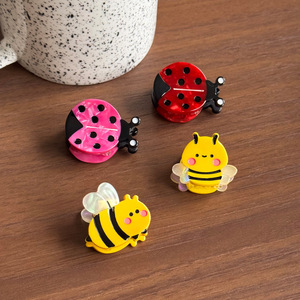 Mini pinces à cheveux en forme d'animaux mignons, en acétate écologique, petites pinces requins, accessoires de mode pour enfants et femmes - Product Image 2