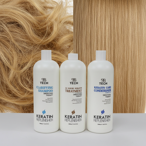 Traitement lissant brésilien à la kératine et au collagène pour cheveux bouclés, frisés et ondulés – Crème de traitement protéiné à la kératine pour des cheveux lisses et soyeux - Product Image 6