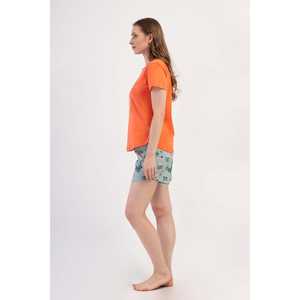 Women's O-Neck Short Sleeve Oval <b>Jacket</b> Elegant Set for Everyday Wear - Product Image 3