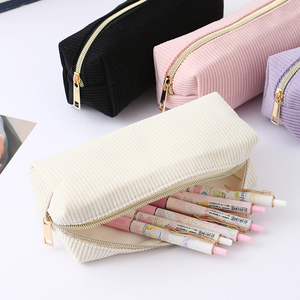Vendita calda logo personalizzato velluto a coste astuccio <span class=keywords><strong>per</strong></span> scuola forniture grazioso astuccio Kawaii di grande capacità <span class=keywords><strong>per</strong></span> le ragazze - Product Image 4