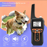 Großhandel Hochwertiges ABS Fernbedienungs-Hundetrainingshalsband Lange Standby-Zeit IPX7 Wasserdicht Wiederaufladbar Elektrischer Schock Piepton Haustiertraining
