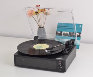 Новый дизайн, Лидер продаж, низкая стоимость, Заводская поставка, деревянный проигрыватель с беспроводным проигрывателем BT - Product Image 2