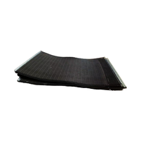 Maille de fil métallique ondulée en acier au manganèse 65, noire, à armure simple et pliable, pour tamis vibrant pour le sable et la pierre dans l'exploitation minière