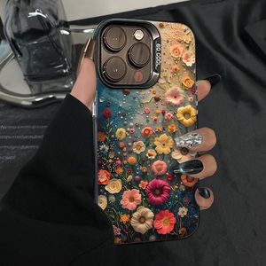เคสโทรศัพท์เนื้อแข็งพิมพ์ลายเลเซอร์พร้อมลวดลายดอกไม้ทะเลหลากสีสันเข้ากันได้กับ iPhone x XR XS MAX 11 12 13 14 15 16 17Pro - Product Image 2