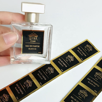 Étiquettes autocollantes transparentes dorées et argentées personnalisées, durables, imperméables et résistantes aux UV pour cosmétiques, parfums, huiles essentielles et soins de la peau