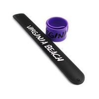 Bracelet claque à impression personnalisée Bracelet pression en peluche de silicone Bracelet claque de silicone Bandes claque pour enfants