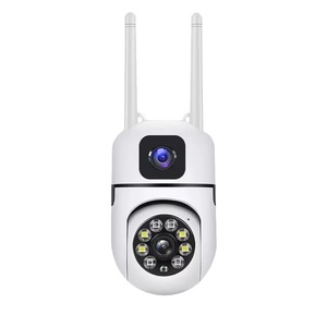 360 °   Cámara de Seguridad Inteligente de Doble Lente, Cámara HD con Soporte para WiFi 2.4G/5G, Visión Nocturna en Color, Detección de Movimiento, Cámara Inalámbrica - Product Image 2