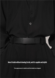 Dyaucwpo 2 Pieces 3.5cm Casual <strong>Belt</strong> Men's <strong>Work</strong> <strong>Belt</strong> Holes Hiking <strong>Work</strong> <strong>Belt</strong> Infinitely Adjustable Fabric <strong>Belt</strong> Needle Detection - Product Image 2