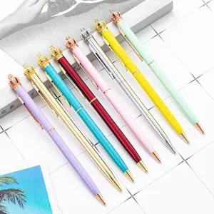 여러 가지 빛깔의 금속 볼펜 맞춤형 로고 판촉 광고 문구 용품 금속 펜